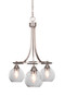 Paramount 3 Light Chandelier In Brushed Nickel (3413-BN-4102)