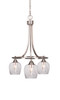 Paramount 3 Light Chandelier In Brushed Nickel (3413-BN-4812)