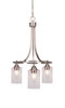 Paramount 3 Light Chandelier In Brushed Nickel (3413-BN-300)