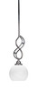 Jazz 1 Light Mini Pendant In Chrome (232-CH-4101)