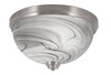 3 Light Flush Mount In Brushed Nickel (826-BN-9)