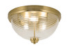 3 Light Flush Mount In New Age Brass (826-NAB-8)
