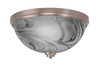4 Light Flush Mount In Brushed Nickel (828-BN-9)