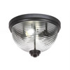 2 Light Flush Mount In Matte Black (822-MB-6)