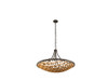 Ventura 8-Light Pendant in Matte Black and Gold (7-9351-8-46)