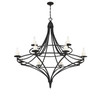 Director 12-Light Chandelier in Matte Black (1-1672-12-89)