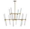 Arlon 24-Light LED Chandelier in Warm Brass (1-1734-24-322)