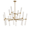 Arlon 24-Light LED Chandelier in Warm Brass (1-1734-24-322)