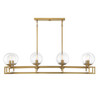 Crosby 8-Light Linear Chandelier in Warm Brass (1-1862-8-322)