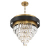 Marquise 4-Light Chandelier in Matte Black with Warm Brass (1-1669-4-143)