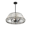 Pyramid 6-Light Pendant in Matte Black (7-1610-6-89)