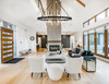 Savoy House Santiago 12-Light Chandelier in Matte Black with Warm Brass Accents (1-1934-12-143)