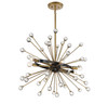 Savoy House Ariel 6-Light Oval Chandelier in Como Black with Gold Accents (1-1858-6-62)