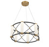 Aries 6-Light LED Pendant in Matte Black with Burnished Brass Accents (7-1639-6-144)