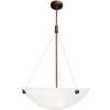 Noya 4 Light Pendant (23072LEDDLP-BRZ/WHT)
