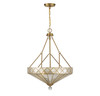 Emerald 4-Light Pendant in Warm Brass (7-1870-4-322)