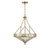 Emerald 4-Light Pendant in Warm Brass (7-1870-4-322)