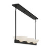 Fallon 3-Light Linear Chandelier in Matte Black (1-1614-3-89)