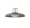 Gavin 1-Light Ceiling Light in Gray with Polished Nickel Accents (6-1685-1-175)