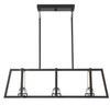 Haven LED Linear Chandelier in Matte Black (1-1790-36-89)