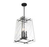 Kole 4-Light Pendant In Matte Black (3-1617-4-89)