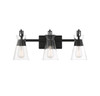 Lakewood 3-Light Bathroom Vanity Light in Matte Black (8-1830-3-BK)