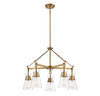 Lakewood 5-Light Chandelier in Warm Brass (1-1832-5-322)