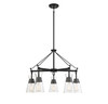 Lakewood 5-Light Chandelier in Matte Black (1-1832-5-89)