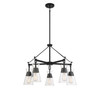 Lakewood 5-Light Chandelier in Matte Black (1-1832-5-89)