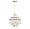 Luna 3-Light Mini Chandelier in Warm Brass (1-1865-3-322)