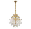 Luna 3-Light Mini Chandelier in Warm Brass (1-1865-3-322)