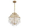 Luna 3-Light Mini Chandelier in Warm Brass (1-1865-3-322)