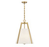 Mansfield 3-Light Pendant in Warm Brass (7-1875-3-322)