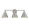 3-Light Bathroom Vanity Light in Brushed Nickel (M80064BN)
