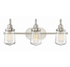 3-Light Bathroom Vanity Light in Brushed Nickel (M80070BN)