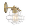 3-Light Bathroom Vanity Light in Natural Brass (M80073NB)
