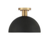 1-Light Ceiling Light in Matte Black with Natural Brass (M60071MBKNB)