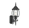 1-Light Outdoor Wall Lantern in Black (M50054BK)