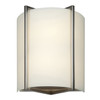 Vector Brushed Steel Wall Light (20451-BS/OPL)