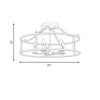 Savoy House Stockton 5-Light Ceiling Light in Warm Brass (6-1679-5-322)