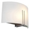 Prong Brushed Steel 2 Light Wall Light (20447-BS/WHT)