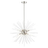 Uptown 8 Light Brushed Nickel Pendant Chandelier (48826-91)