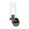 Ludlow 1 Light Sconce In Black Chrome (16171-46)