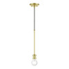 Lansdale 1 Light Pendant In Satin Brass (47161-12)