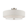 Meridian 4 Light Semi-Flush In Brushed Nickel (51085-91)