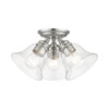 Moreland 3 Light Semi-Flush In Brushed Nickel (46489-91)