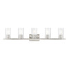 Clarion 5 Light Vanity In Brushed Nickel (18035-91)