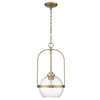 Devonshire 1 Light Pendant In Antique Brass (IN10010ATB)