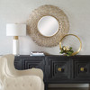 Swirl Round Gold Mirror (09850)