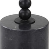 Bead Black Marble Drink Table (25238)